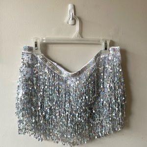 ✨Festival Sequin Fringe Mini Skirt✨